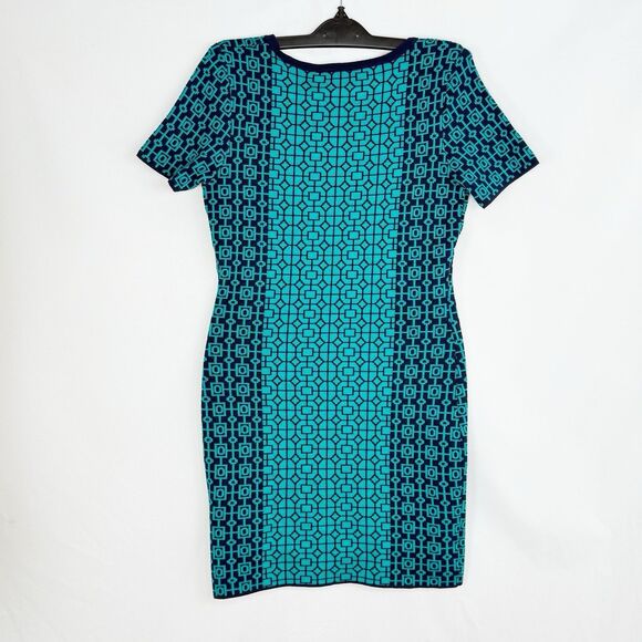 Romeo Juliet Couture Bodycon Dress Womens Size M Short Sleeve Fitted Knit - Picture 8 of 16
